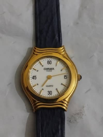 Chavier Paris Wrist Watch Vintage Gold Plated
