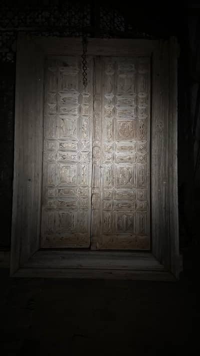 150 years old wooden door