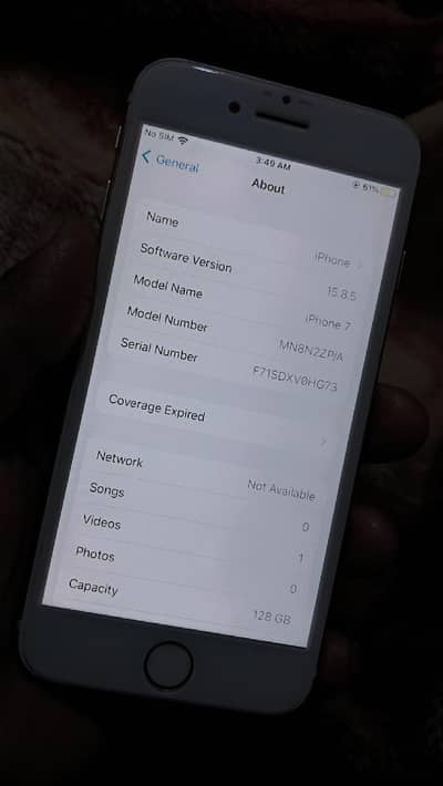 I phone 7 good condition non pta 128 gb version 15.8. 5 exchange poss