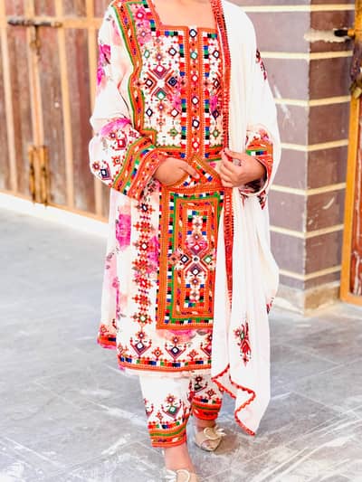 Balochi dress new for sale