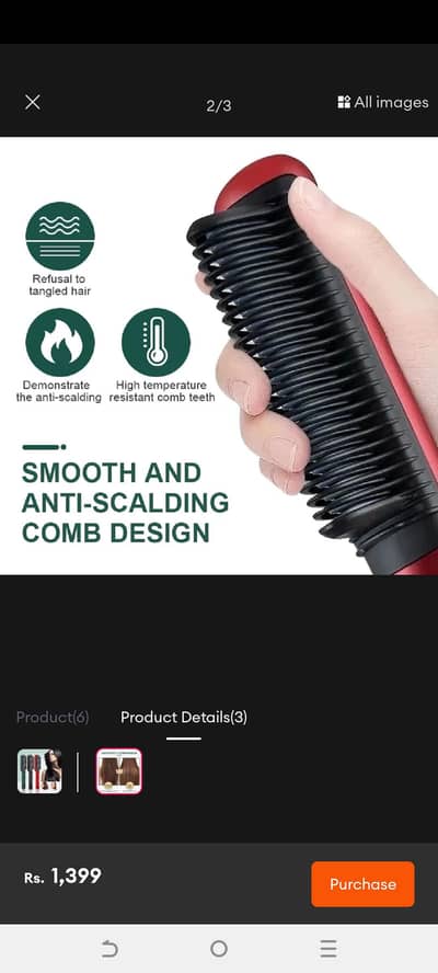 comb straighteners