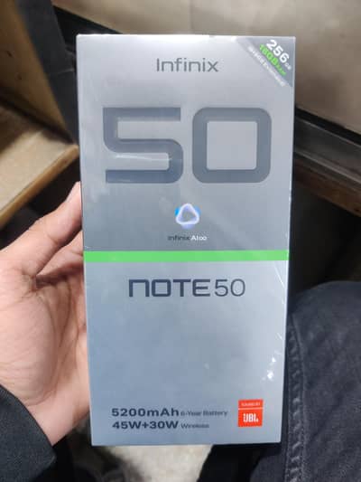 New box pack phone Note 50 8/256.03260445596