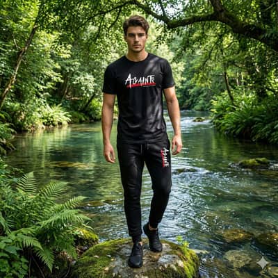 men's cotton printed track suit - slim fit and casual wear