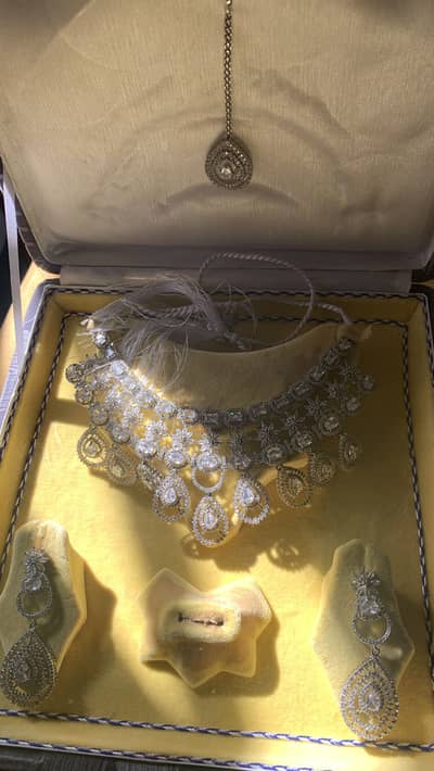 Reception Wear | Party Wear | Zircon Jewellery Set