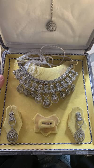 Reception Wear | Party Wear | Zircon Jewellery Set