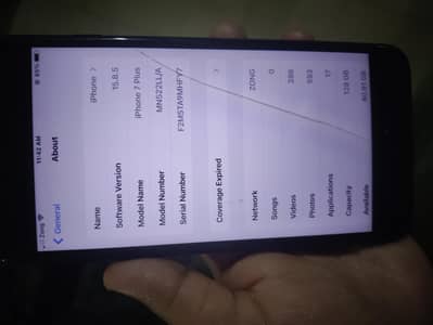 iphone 7plus pta approved all ok no fault