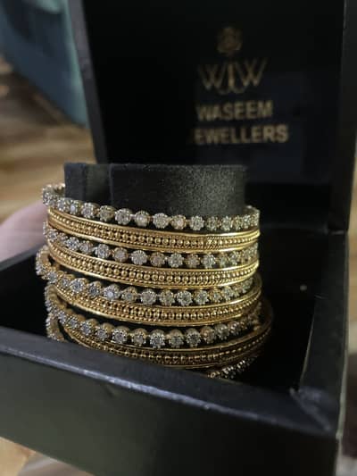 Gold plated bangles