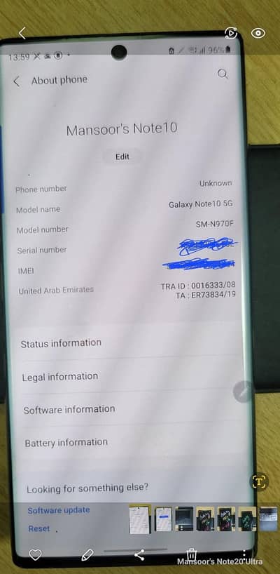 Samsung Note 10 5g