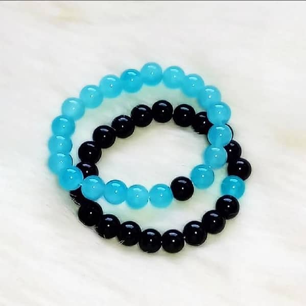 Black & Blue Bracelets Pair | Premium Quality Bracelets