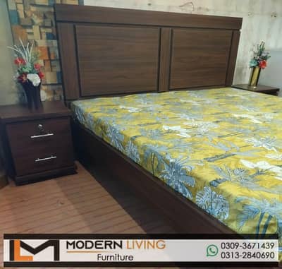 King Bed 2 side tables best quality in your choice colours