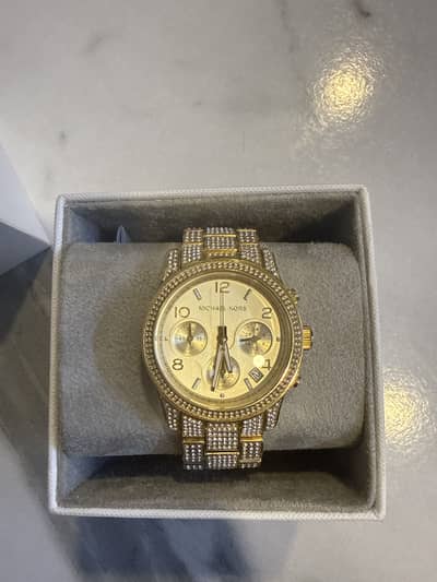 Original MK Bryan Pavé Gold-Tone Watch | Brand new womens watch