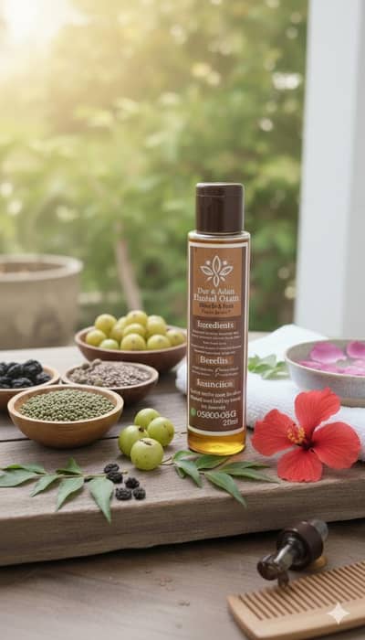 Herbal Hair Oil | 100% Natural Hair Growth Oil | Anti-Hair Fall,