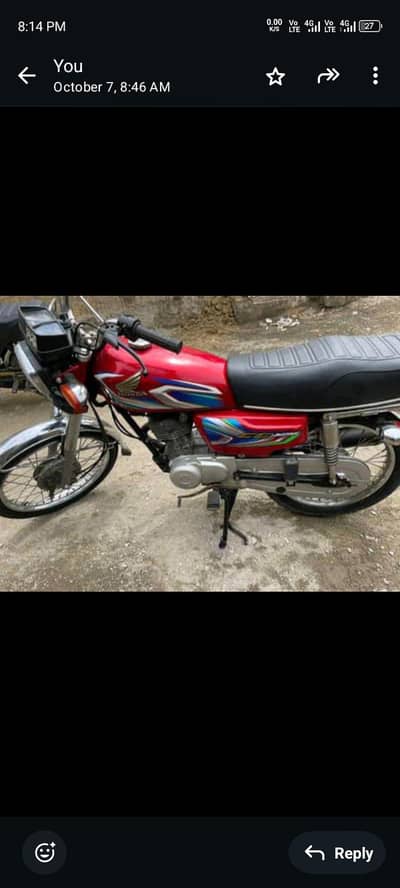 125 2022 model for sale in good condition all ok