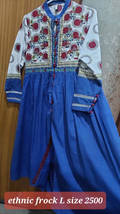 winter 3 pc new  dress, size L ,blue  color
