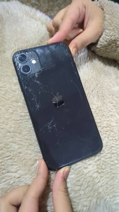 IPhone 11 back cracked