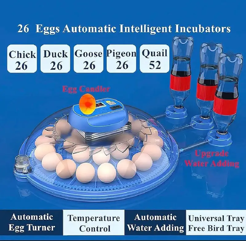 Automatic digital egg incubator| 8/26 eggs capacity | new — photo 2