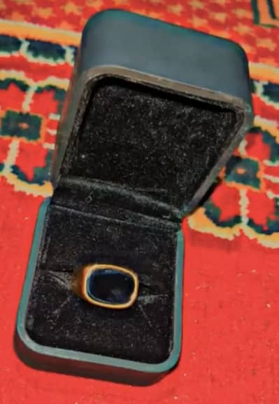 Stainless steel ring  original gold black colour