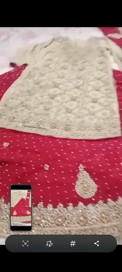 bridal lehnga golden red color