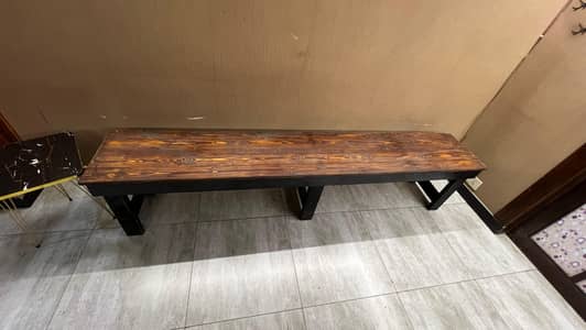 Solid Wood Heavy-Duty Bench – Handcrafted – Premium Finish – DHA