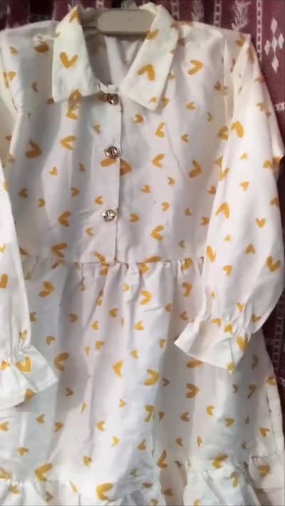 cotton baby froks full seleve 3. to7 year