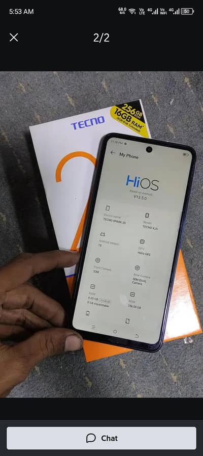 Tecno spark 20 256/12