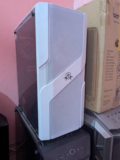 AA tiger Neon Gaming Pc Casing  white