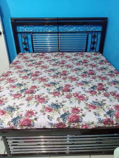 Bed iron  steel design full size king size (without mattress)