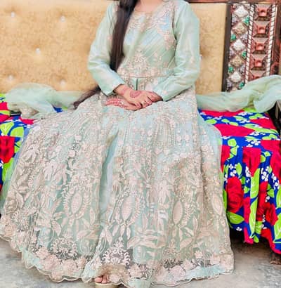 Sea Green Party Wear Dress – Elegant & Premium Look