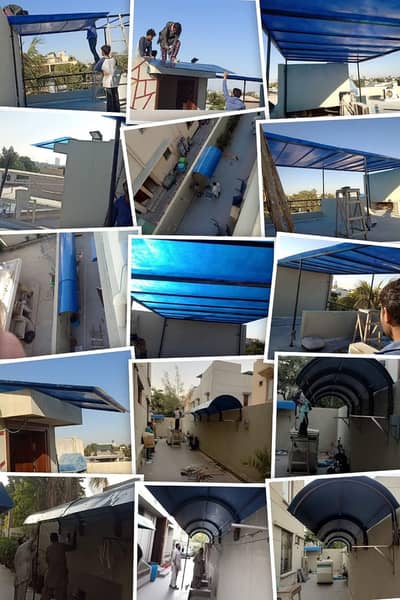 Fiber Glass Sheds, Shades & Complete Fiber Work water proofing