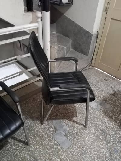 six used visitor chairs