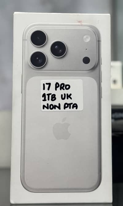 IPHONE 17 PRO 1TB UK PHYSICAL + eSIM NON PTA BOX PACK