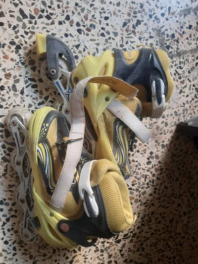Yellow Roller Skates