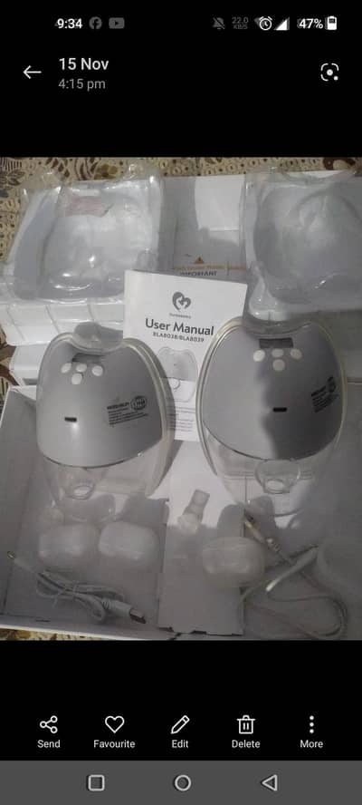 Wearable wireless Breast Pump