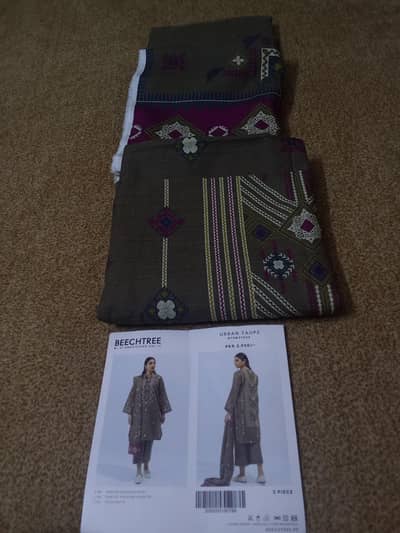 khaddar ladies suit/dress beechtree 100% original outlet stock 3 pics