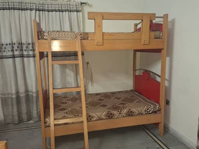 Pure wood solid  doublebed