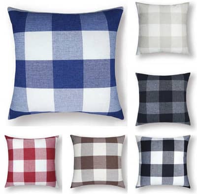 INTRIGUING CHECK FILLED CUSHION Pack of 2