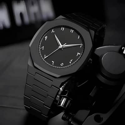 Black Arabic watch