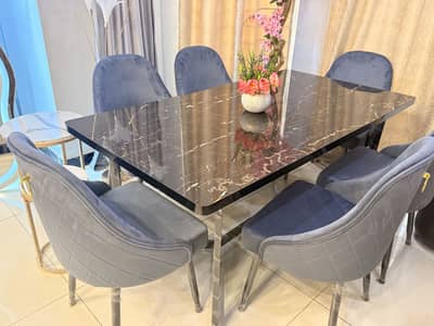 Turkish dining 6 seater 2 months used