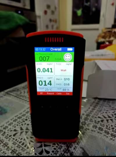 USB Rechargeable Air Quality sports AQI PM 2.5 SMOG Meter Purifier