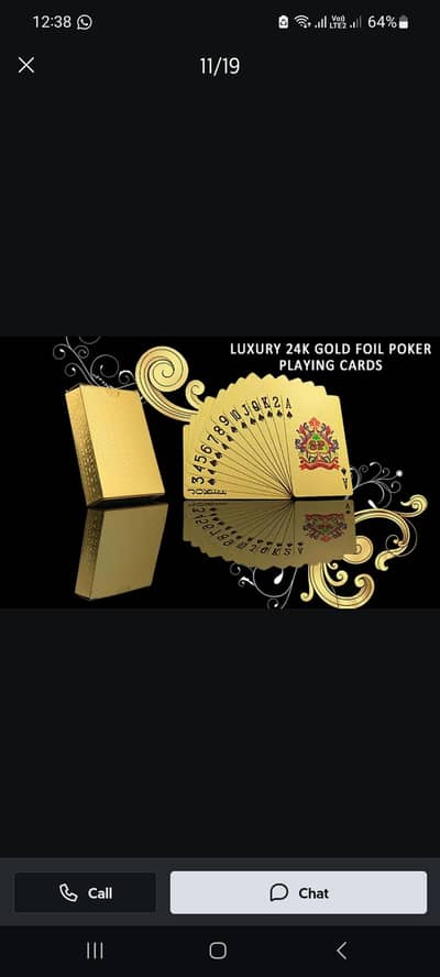 Playing Cards Gold