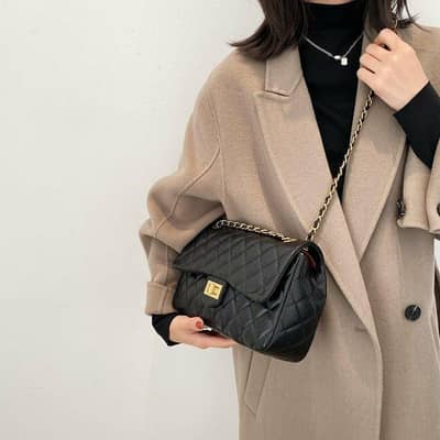 "Girl's PU Leather Embroided Shoulder Bag-Elegant ,Trendy And Stylish"