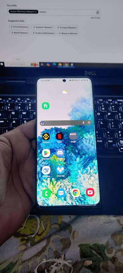 S20 plus 5g 12/ 128gb PTA 100 percent okay