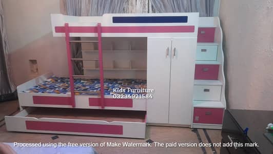 Bunk bed | Kid wooden bunker bed | Baby bed | Double bed | Triple bed