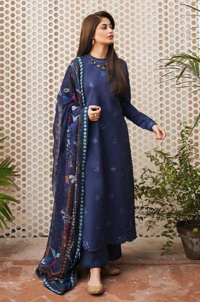 Unstitched desigh/Embroidered dress/most hit desigh