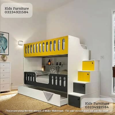 Bunk bed | Kid wooden bunker bed | Baby bed | Double bed | Triple bed