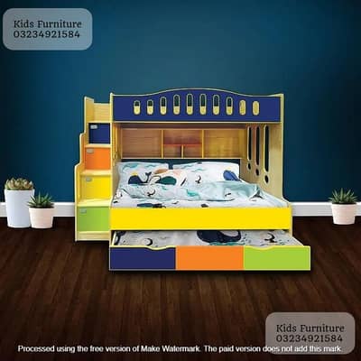 Bunk bed | Kid wooden bunker bed | Baby bed | Double bed | Triple bed
