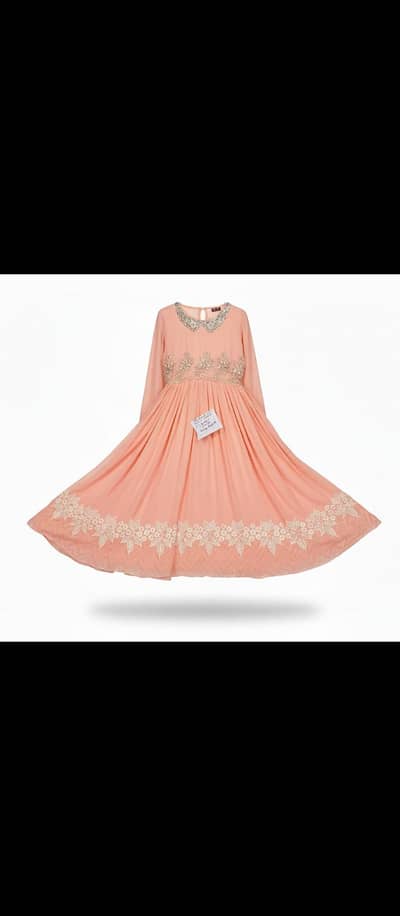 peach pink dress for girls