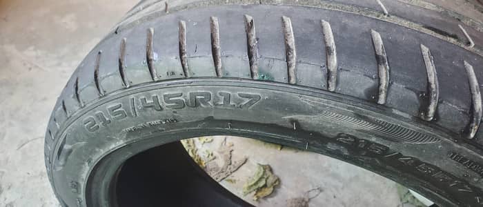 215/45/17 Used tyres 2021 manufacturing date