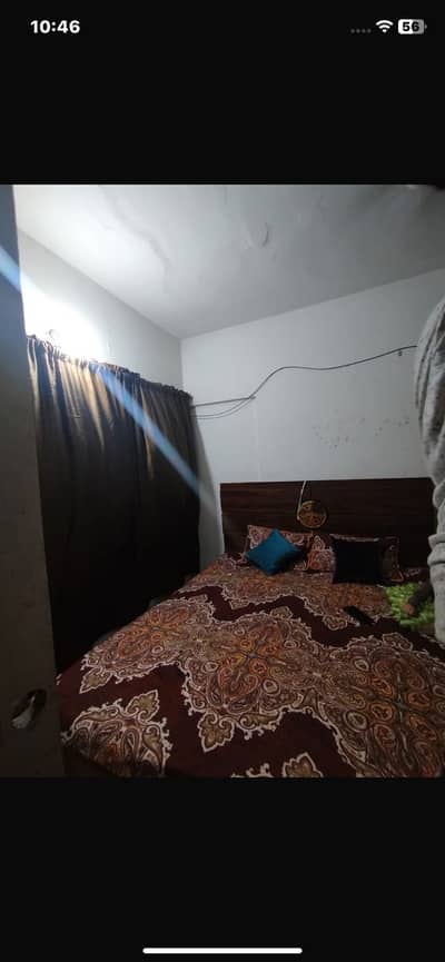 Wooden bed