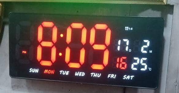 Wall Clock Digital Salat Panel Digital Clock Digital Prayer Clock Wall 13